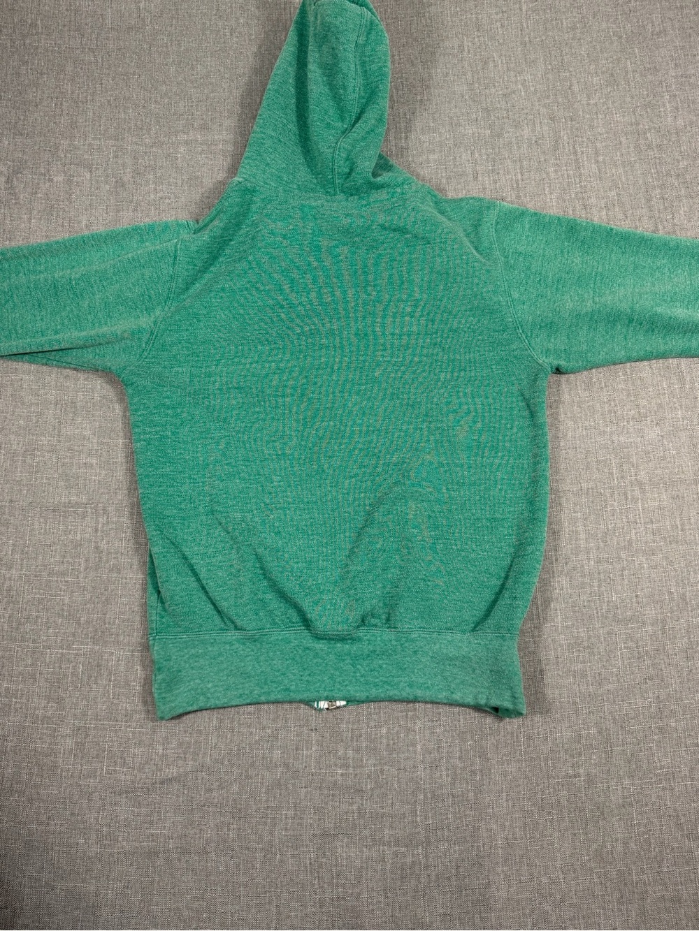 Fox Racing Hoodie Mens Small Green White Stripe Full Zip Logo Skate Moto - Picture 6 of 9